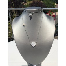 collier cristal de roche opaque amplificateur d'énergies positives