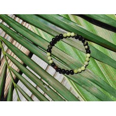 Obsidienne dorée et Agate verte