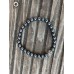 Hématite et perle tibétaine argent rhodié paix harmonie ancrage protection