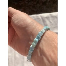 Larimar perles irrégulières le bleu de la mer 